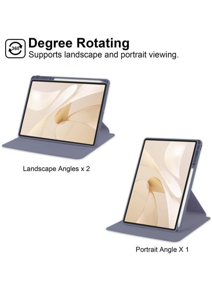 Case Compatible with Honor MagicPad 3 13.3 Inch (2025) Tablet, Rotating Bracket Flip Cover Intelligent Protective Cover with Pen Slot and Auto Sleep/Wake-up (Purple) - Image 3